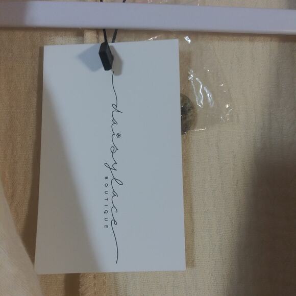 Hyfve Layered With Love Cream Natural Neutral Classic Jacket Size L - Picture 6 of 11